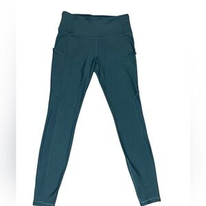 Teal Fleece Lined Lululemon Leggings